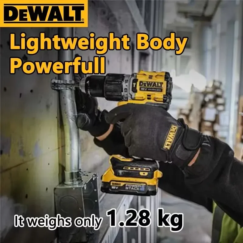 DEWALT Lithiová baterie 20V Dobíjecí Bezuhlíkový Kompaktní Elektrický Šroubovák Ruční Vrtačka Příklepová Vrtačka DCD805 - náhled 2