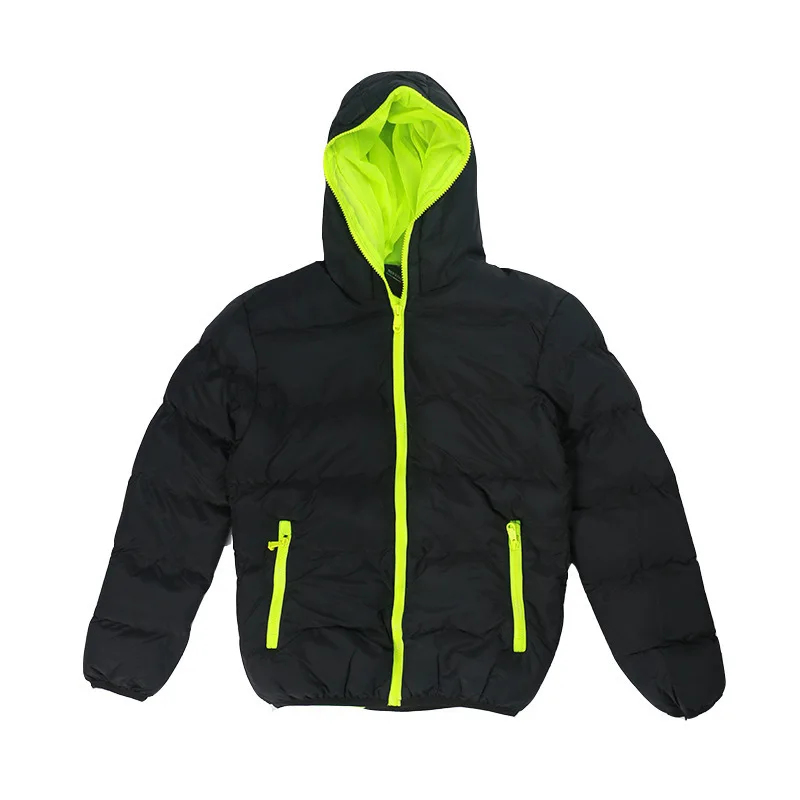 

Mysle Trendy Youth Cotton Jaet Korean Sle Winter Outerwear Stand Fit Hooded Zipper Closure Long Length Sport Scene