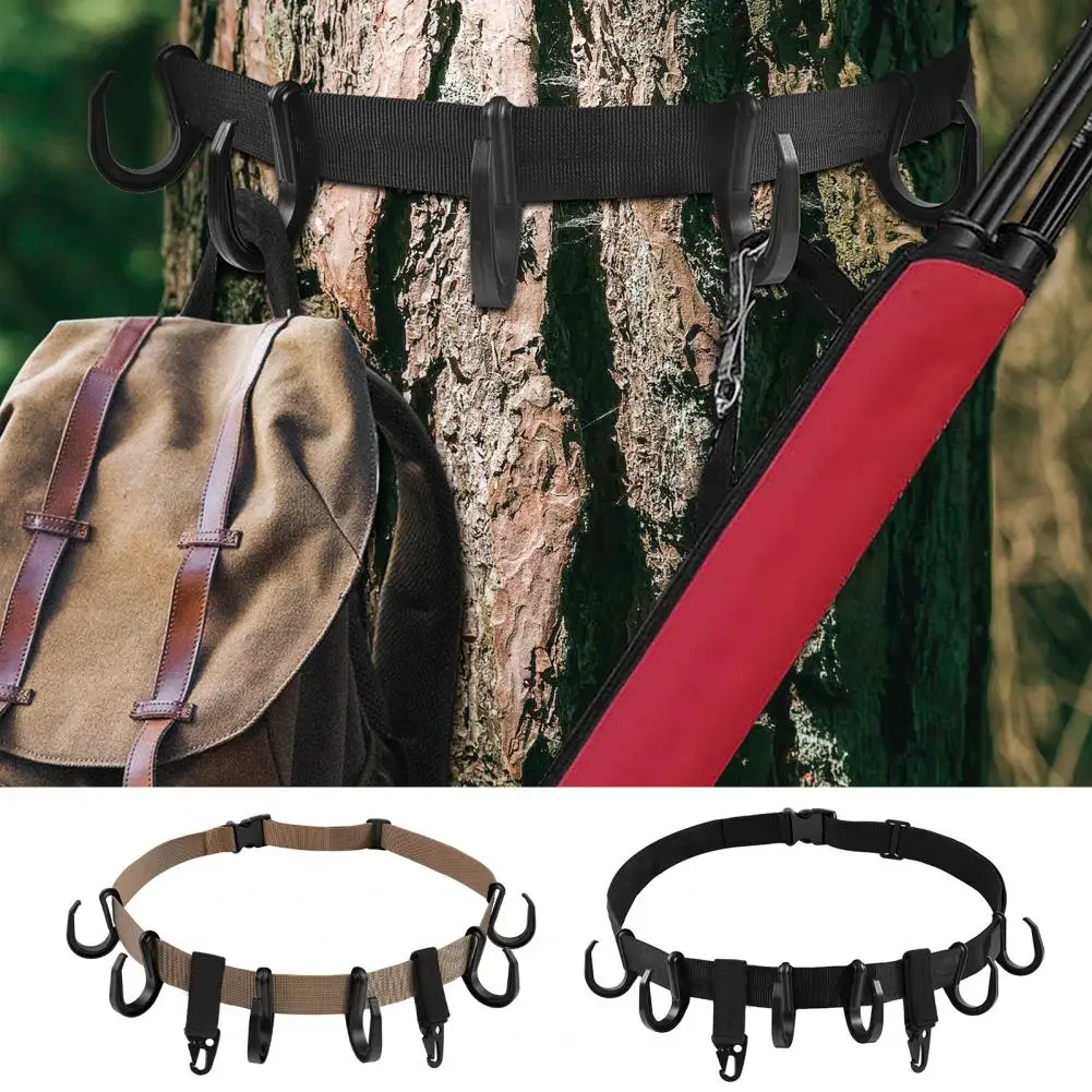 

Outdoor Portable Camping Hanging Rack Storage Hanger Picnic Cookware Pot Pan Hanging Rack Hunting Gear Equipment Rack