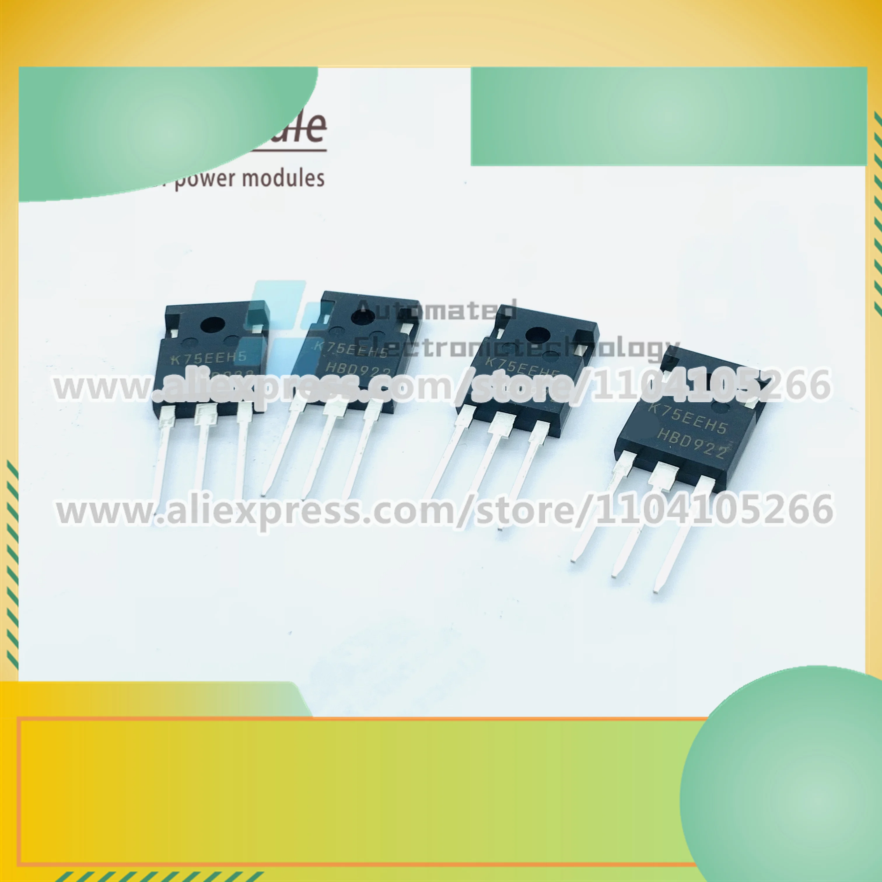 

Новый оригинальный K75EEH5 IKW75N65EH5 TO-247 600V 75A IKQ75N120CH3 K75MCH3 PG-TO247-3-46 1200V 75A IGBT инвертор, один транзистор