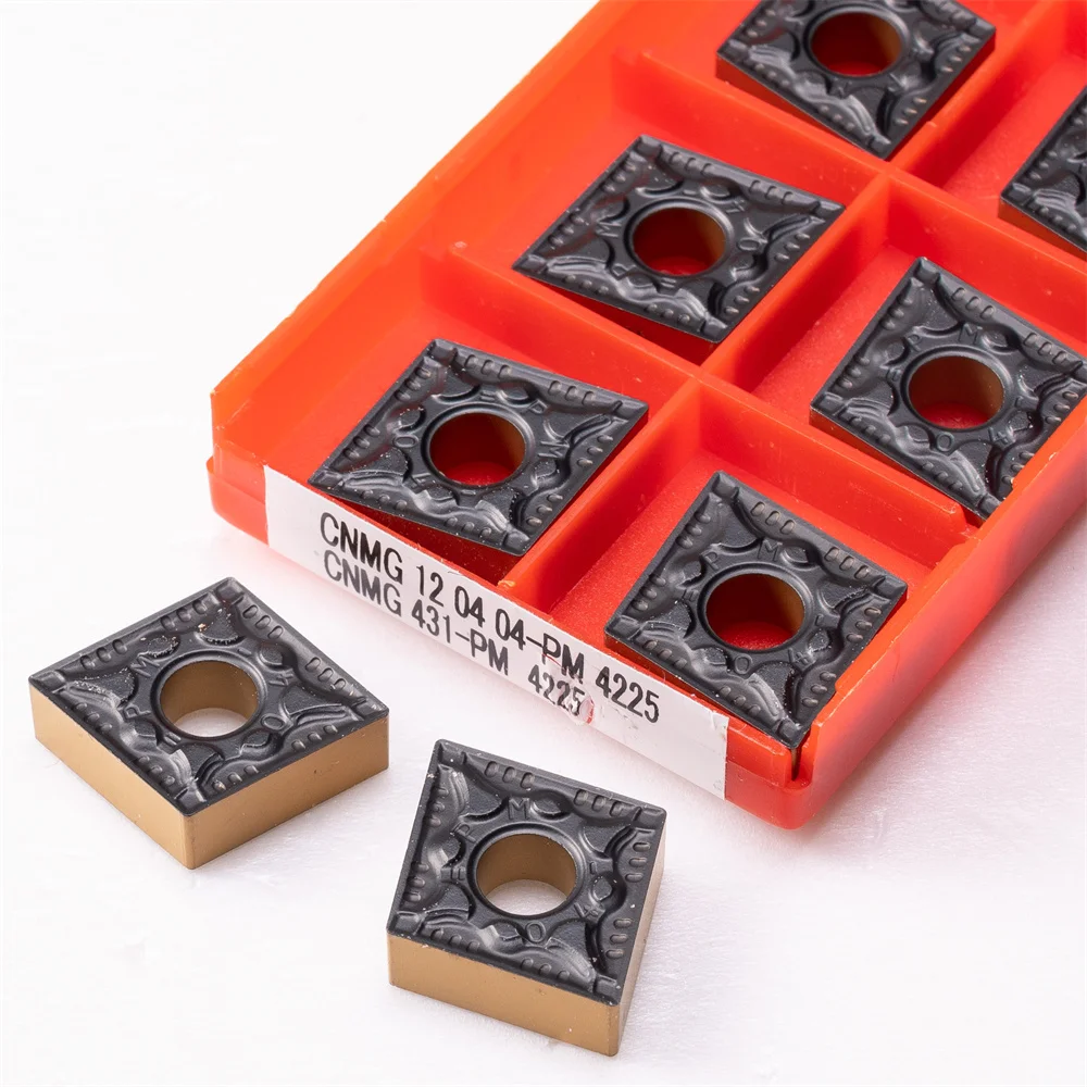 Carbide Insert CNMG120404 CNMG120408 PM 4225 High Quality Cutter Turning Inserts Lathe Tools CNMG 120404 120408 Metal Parts