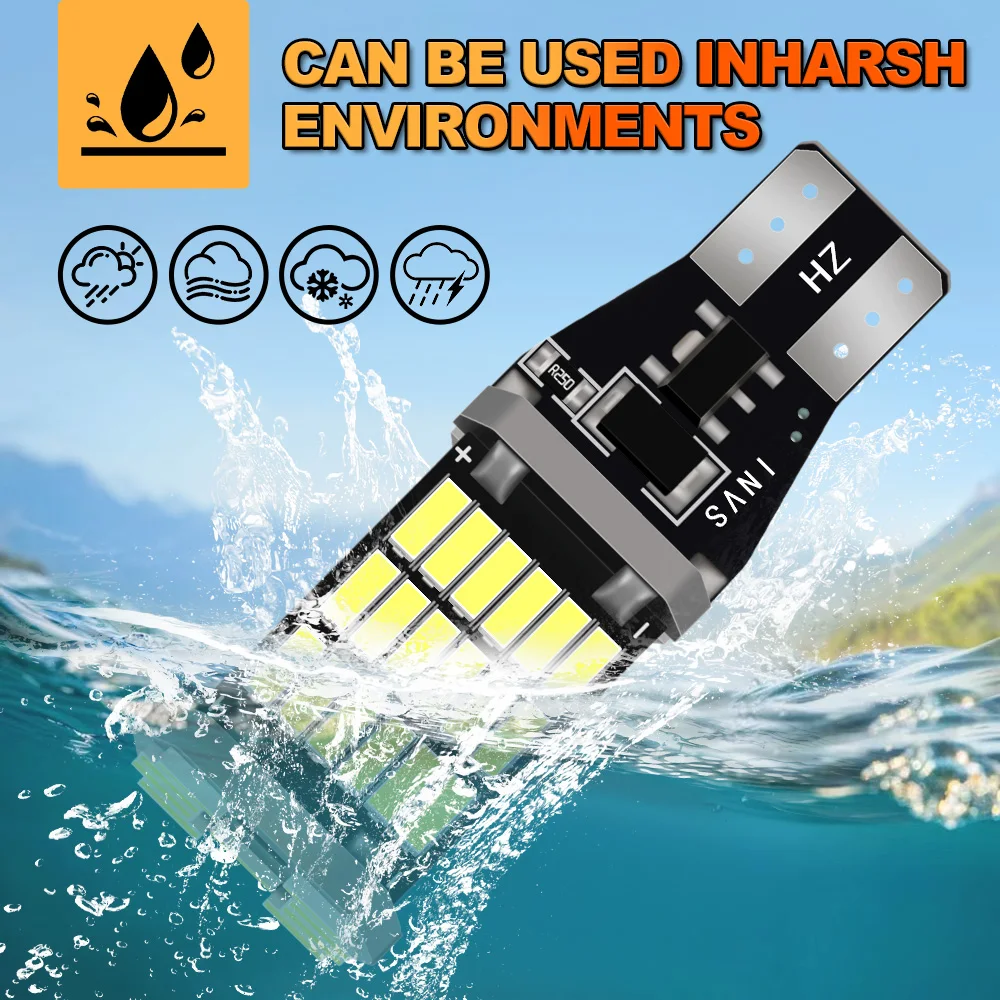 T15 W16W Canbus Plug and Play LED Reverse Light 6000K High Power 1:1 Original Design For Hyundai Creta 2016-2021 Backup Lamp