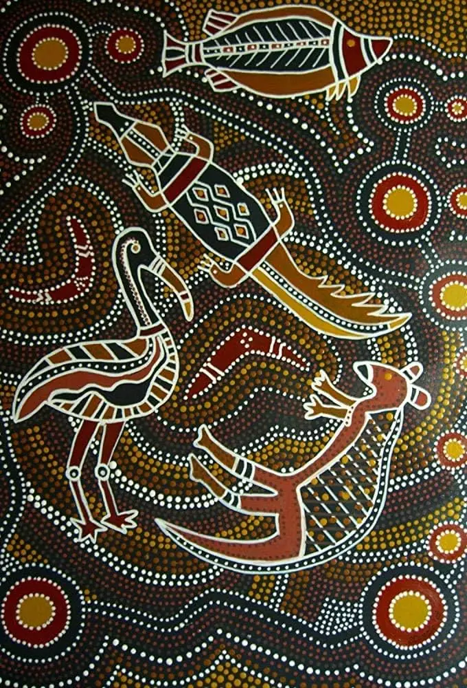 Vintage Metal Sign Australian Aboriginal Retro Poster Plaque Tin Sign Wall Decor for Kitchen Bar Pub Farm House 12x8inch sign