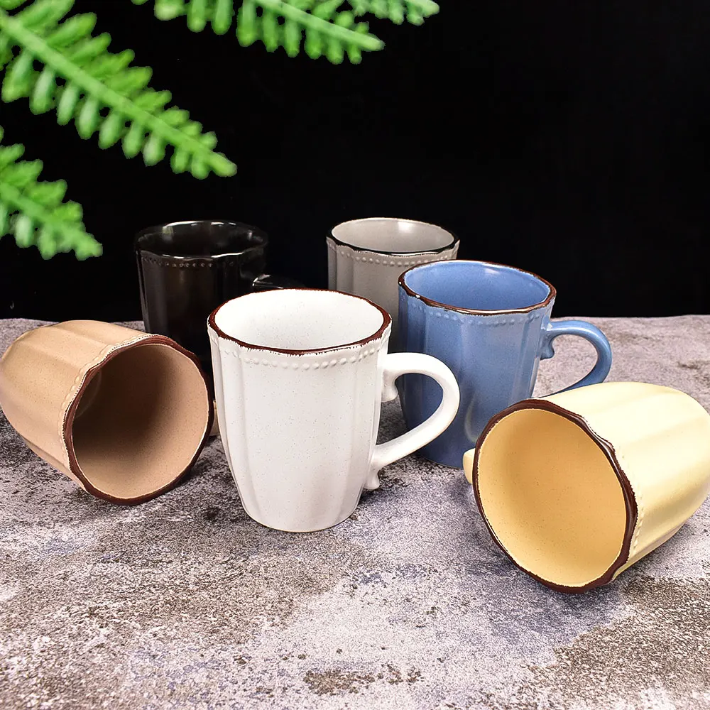 15 oz coffee tea cup set perfect for cup or mug lovers microwave dishwasher safe rustic matte glaze modern design stoneware mug