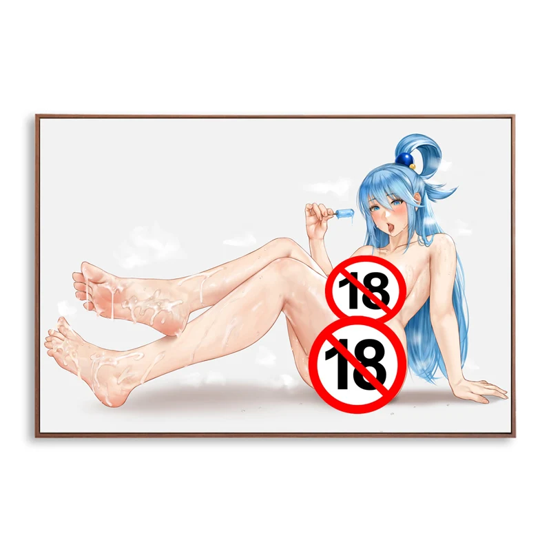 Sexy Anime ragazze Nude immagini non censurate decorazioni per la casa Poster stampe su tela pittura decorazione di arte della parete senza cornice