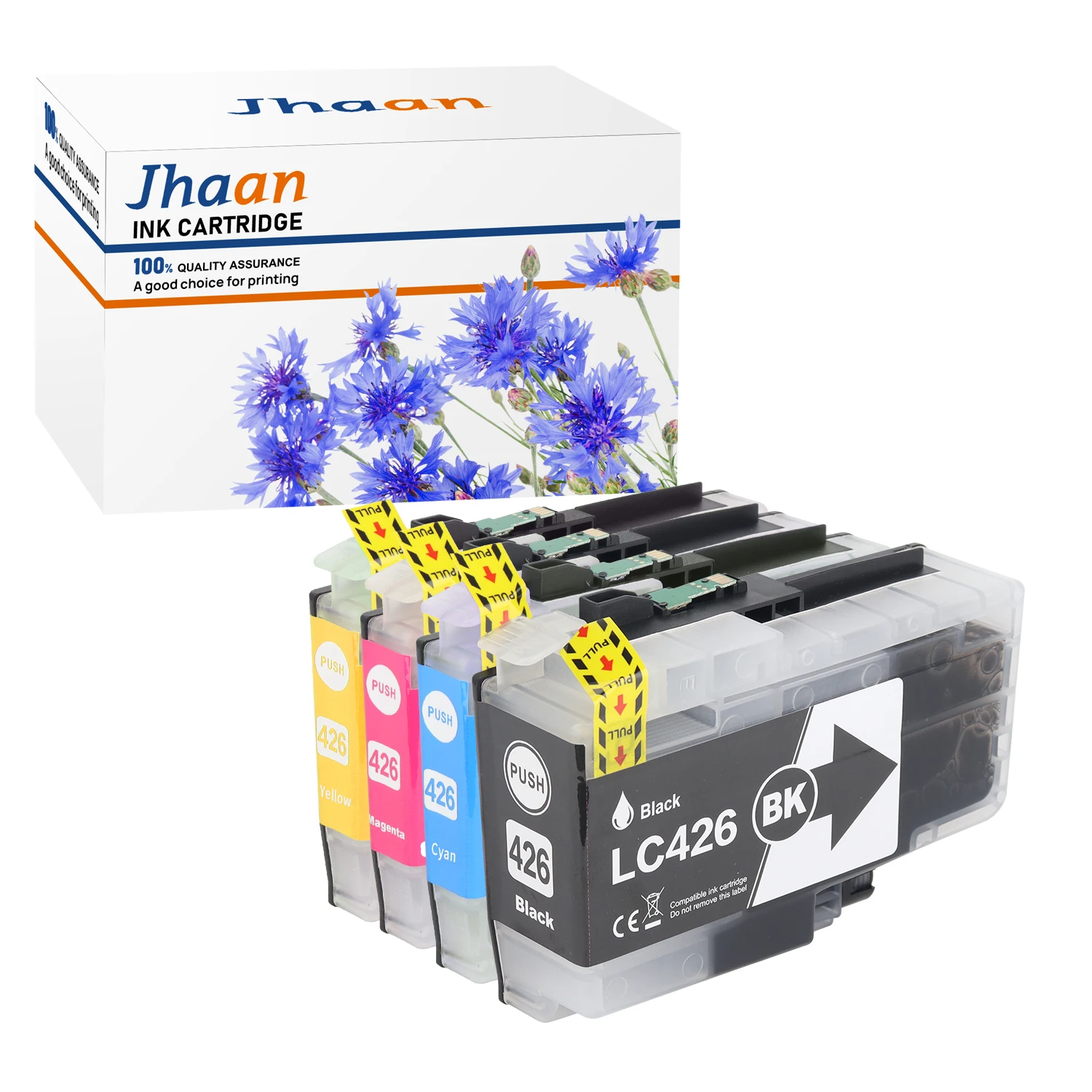 Jhaan LC426 LC426XL Patronen kompatibel mit Brother MFC-J4335DW MFC-J4340DW MFC-J4535DW MFC-J4540DW (4er-Pack) – Detail 1