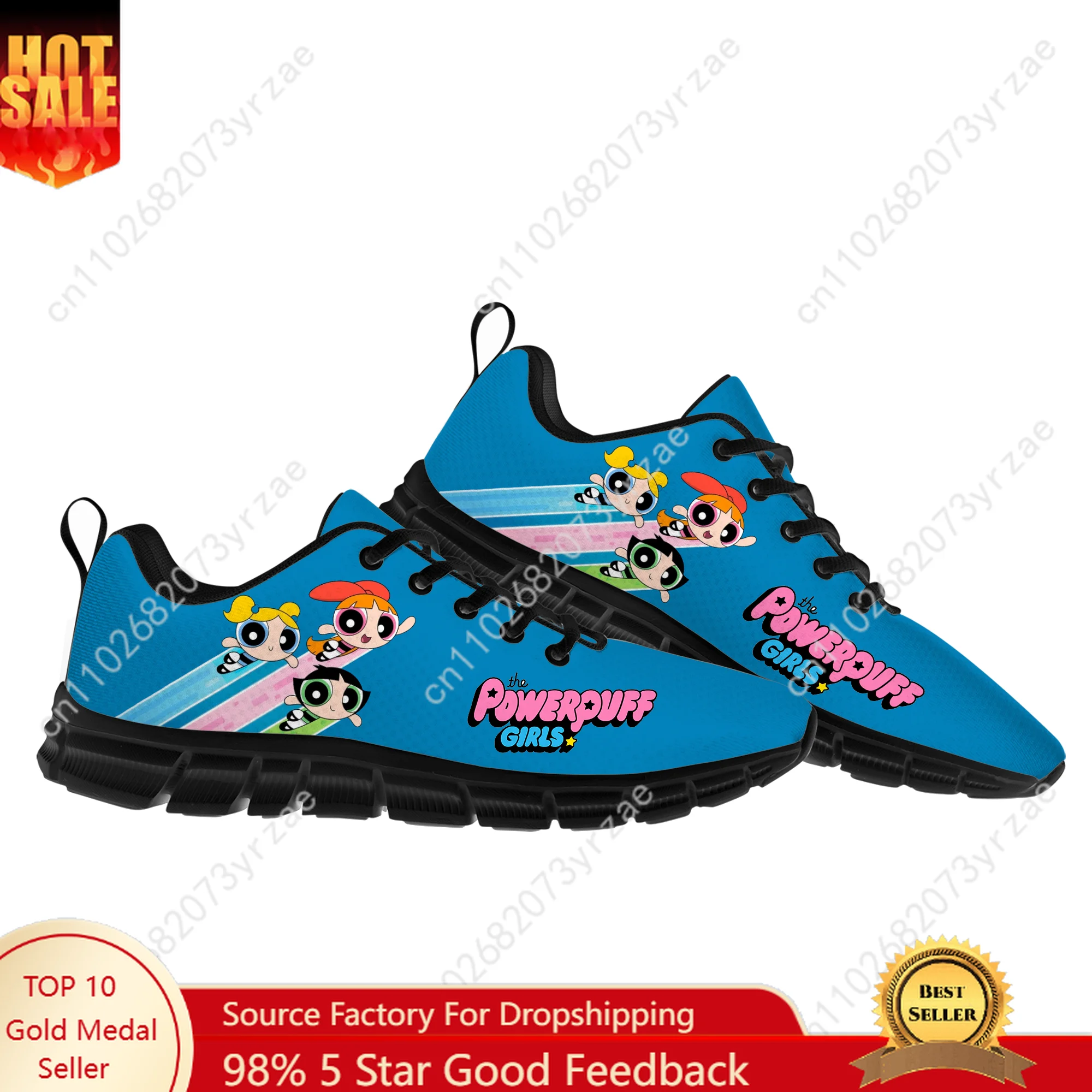 

The Powerpuff Girls Sneakers Mens Womens Teenager Breathable Customized Sports Shoes High Quality Fashion Casual Custom Shoes