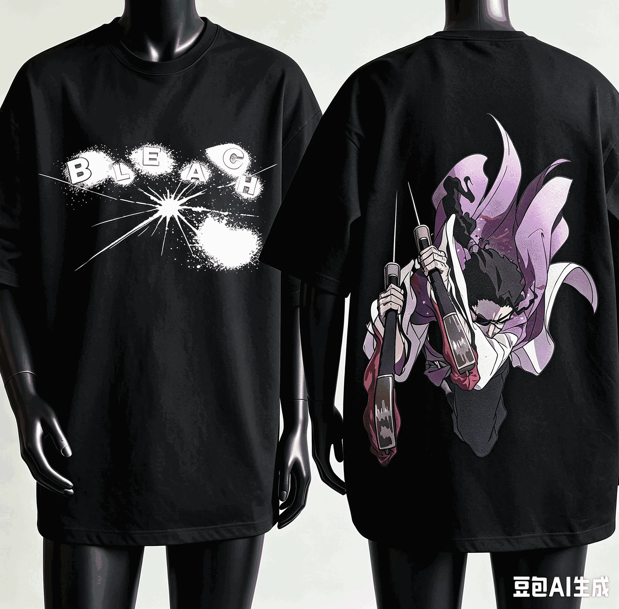 Bleach Anime Lover T-shirt Harajuku Cotton New Model High Street Retro Fashion Oversized Unisex hot product Classic Couples soft