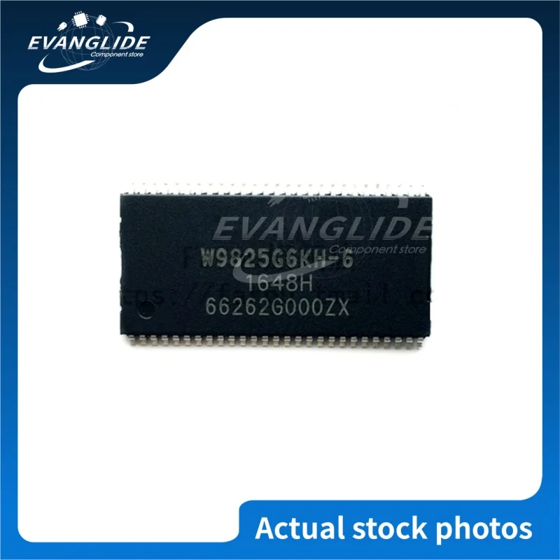 5 PCS/LOT W9825G6KH-6 Original & New Dynamic Random access memory 256Mb SDR, 166MHz 16Mx16  SMD; TSOP54 In Stock Wholesale