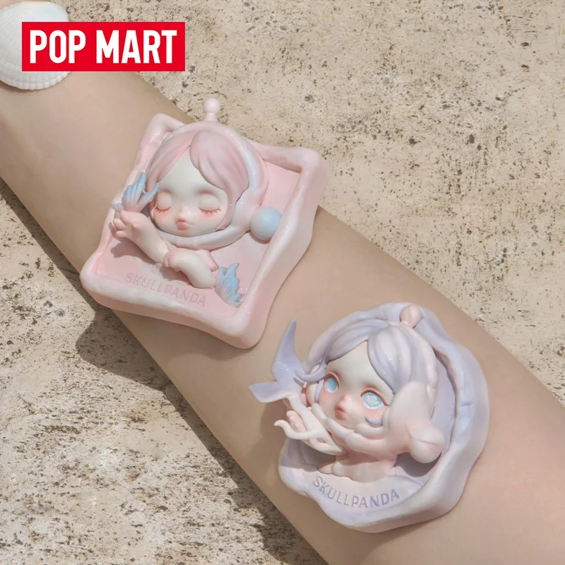 حقيقي Popmart Skullpanda باب سلسلة الثلاجة ملصق صندوق أعمى الطرفية هدية الديكور صندوق غامض هدايا العيد #2