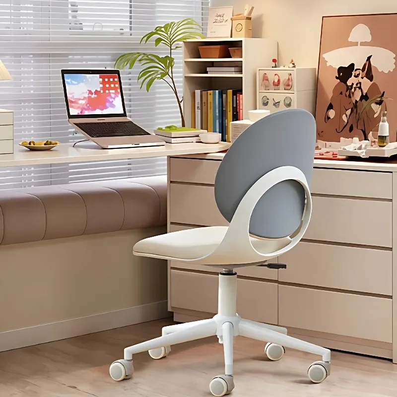Armless Computer Office Chair Rolling Comfortable Luxury Office Chair Ergonomic Swivel Mobile Sillas De Escritorio Furniture