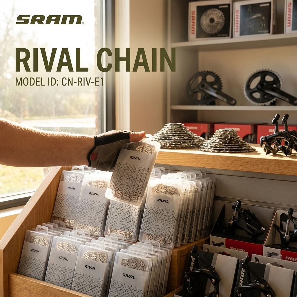 sram-2026-nouveau-modele-de-chaine-rival-cn-riv-e1-flattop-tech-pour-groupes-de-barres-tombantes-xplr-axs-a-12-vitesses-et-13-vitesses