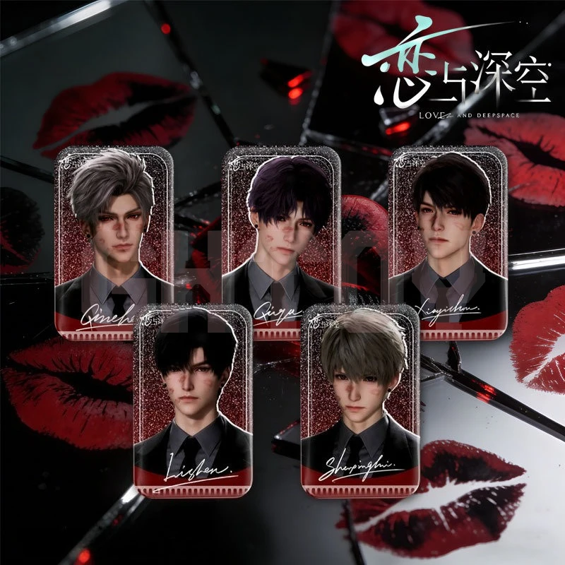 

4.3*7cm Love and Deepspace Double Sparkle Badge Sylus Peripheral Desktop Display Ornaments Collection Birthday Gift for Girl Boy