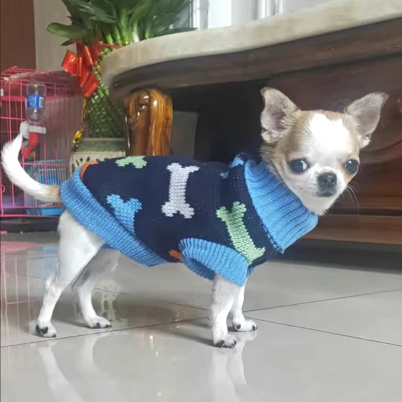 Christmas Elk Puppy Dog Clothes Pullover Winter Warm Pet Sweater for Small Dogs Dachshund Chihuahua Costume mascotas Clothing