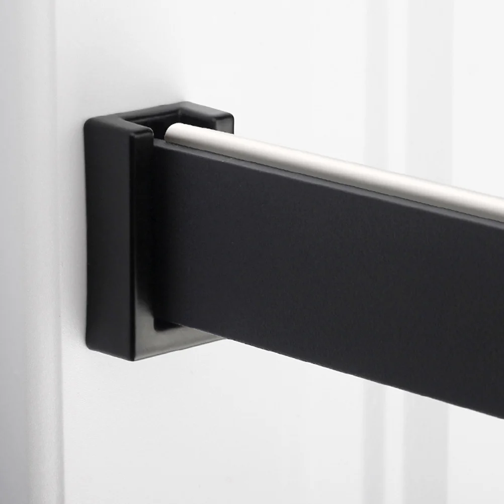 

10pcs Aluminum Alloy Wardrobe Clothes Rail Holder Rust Resistant Closet Pole Bracket Base Strong Support Closet Rod