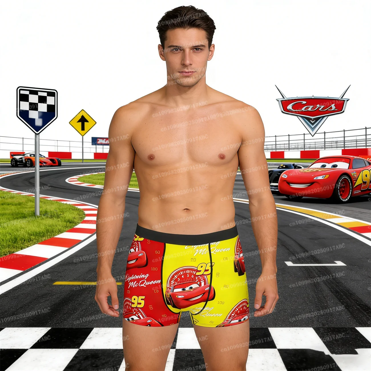 

Hot Men Underwear Cartoon Lightning Mcqueen Cars Underwear Boxer Shorts Men Male Breathbale Women Underwear Panties Briefs