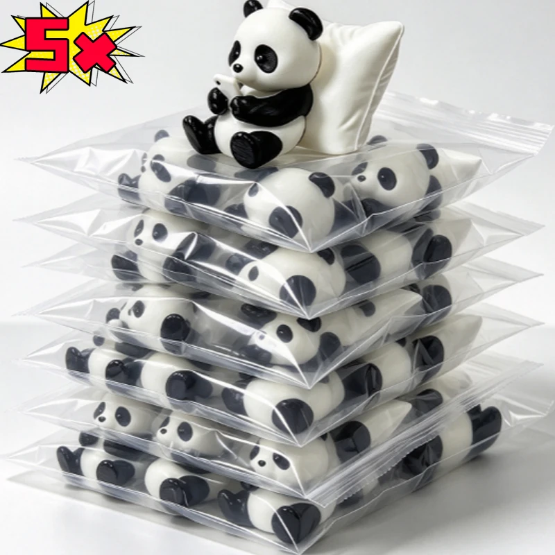 Car Cute Lazy Panda Figurine Leaning on Surface Pillow Playing with Phone PLA Resin Mini Panda Statue Fade-Resistant Ornaments