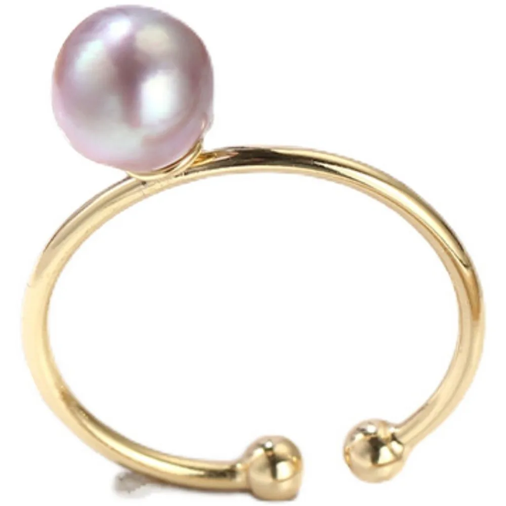 

Adjustable Gold Plated Pearl Ring Settings Findings & Accessories - for Jewelry Making Bulk Wholesale Craft Supplies 7-9mm
