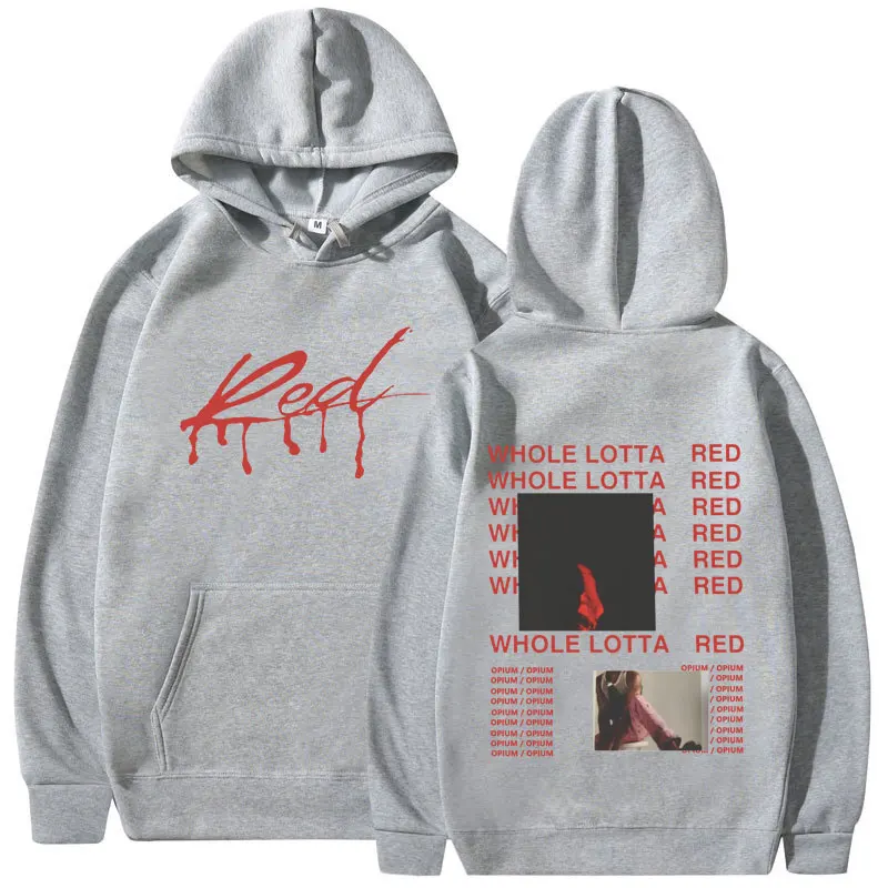 Rapper Playboi Carti Hoodie Album Whole Lotta Red Opium Merch Sweatshirt Men Women Fashion Hip Hop Oversized Pullover Streetwear #5