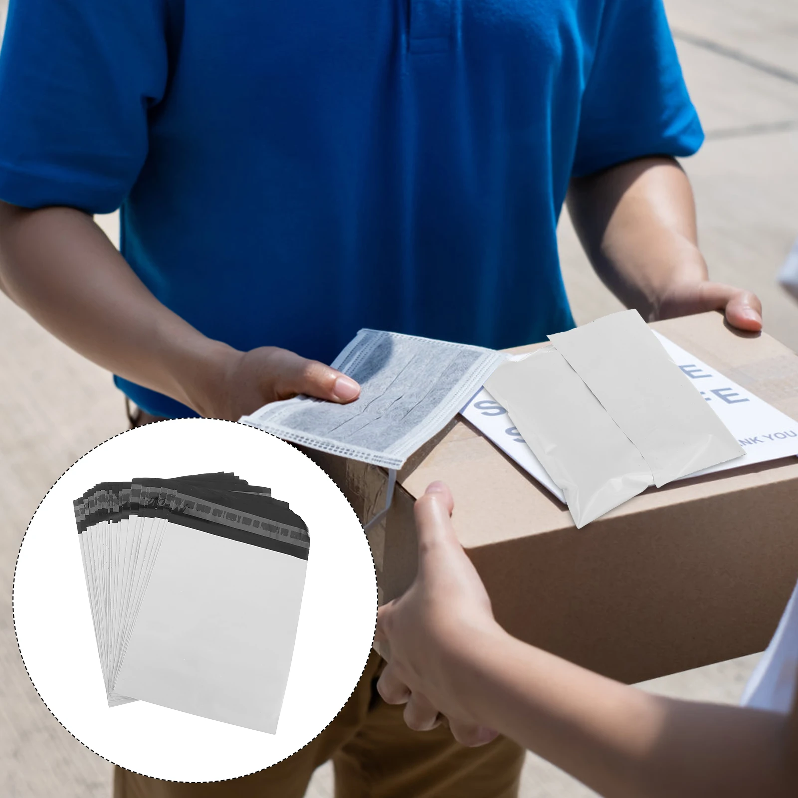 

Waterproof Express Pouch Self Seal Mailers White Bag Thickened Tear Resistant Packing Envelopes Mailing Bags Safe