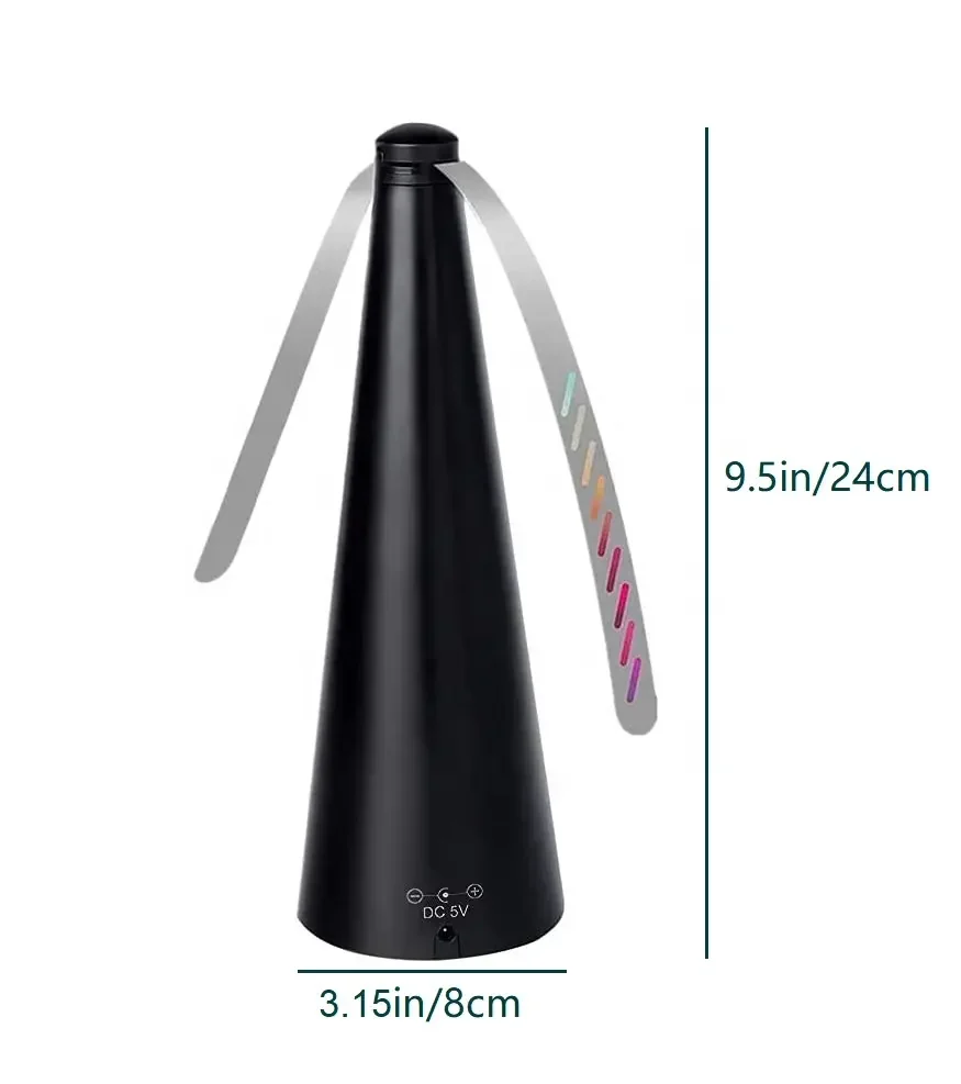 

Hot Selling Custom Logo Battery Operated Electric Mosquito Repellent Fly Catcher Fan Solid Household Outdoor Fruit Table