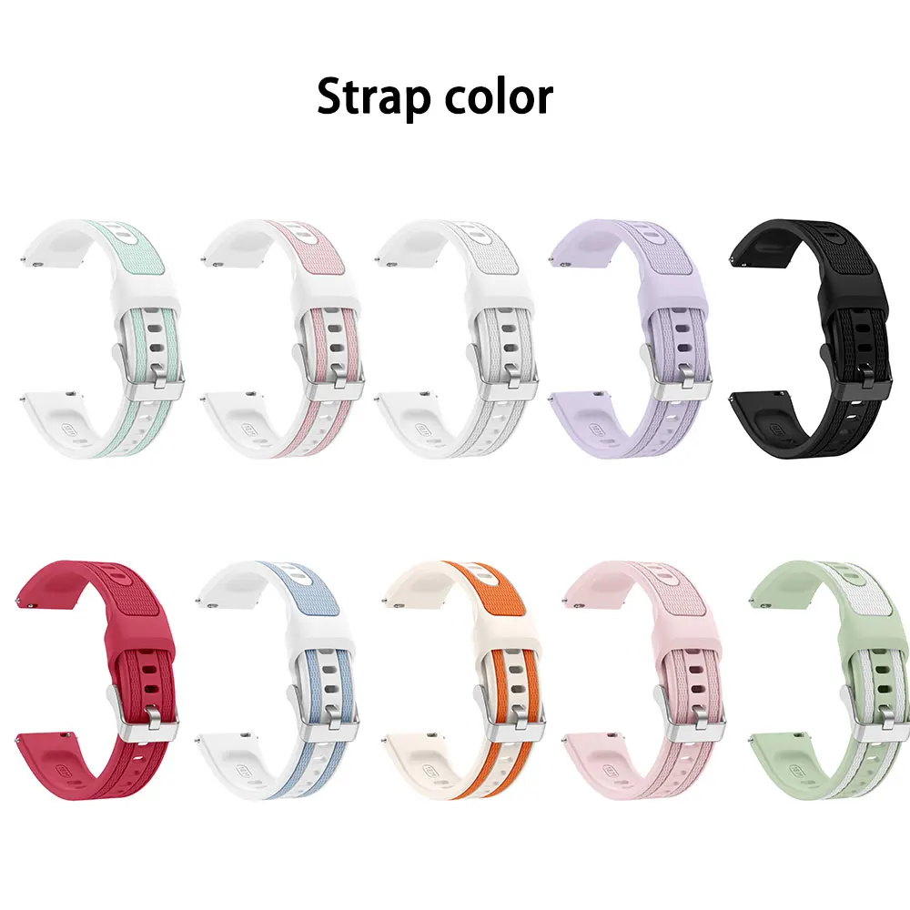 2PCS Silicone Watch Band for Huawei GT7 18mm Soft Adjustable Comfortable Wrist Strap for Huawei GT7 Daily Commute Office Work