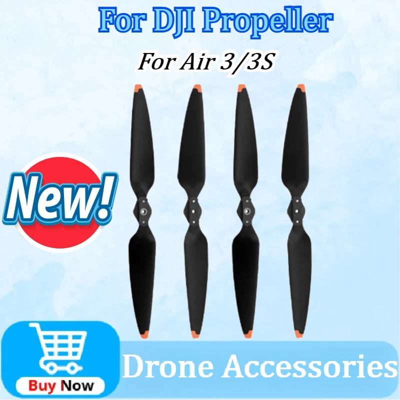 

Newly Upgraded Low-Noise Propeller For DJI Air 3/3S Drone Accessory Quick Release Blade Wing High Quality in Stock