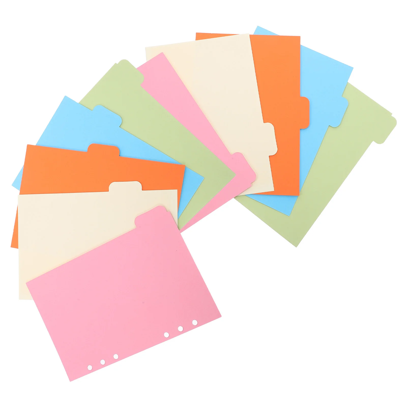 

10pcs Binder Dividers With Tabs Heavy Duty Plastic Index Divider For School Office Supplies Loose Leaf Notebook Journal Planner