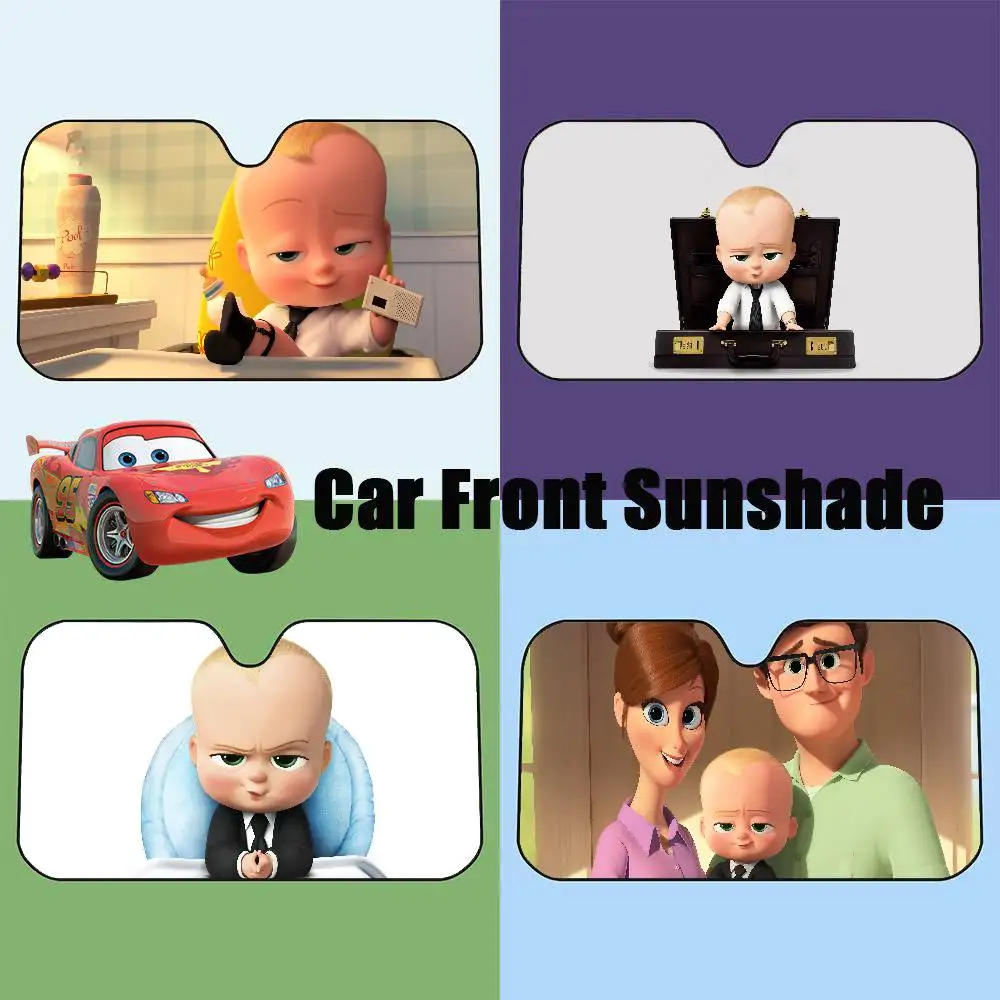 

Автомобильный солнцезащитный козырек T-The Boss Babys, защита переднего лобового стекла, складной солнцезащитный козырек, устойчивый к ультрафиолетовому излучению, автомобильные аксессуары