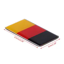 QM82 Germany German National Flag Badge Car Front Grill Grille Emblem Sticker Racing Sports Decal for Scirocco GOLF 7 Golf 6