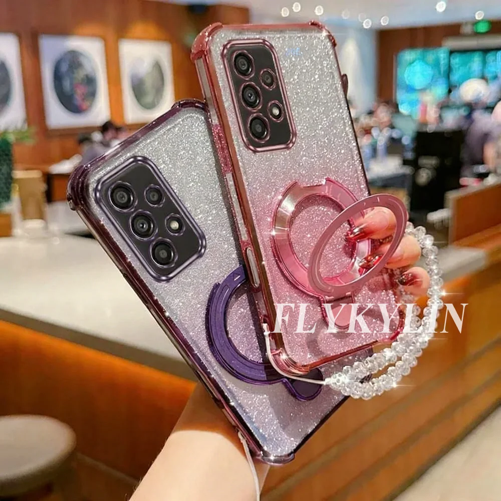 آيفون 17 الهواء 16 15 14 13 12 11 برو ماكس 16 زائد 16E قوس الذيل القصير مع سلسلة كريستال فلاش ورقة مكافحة قطرة لينة قذيفة