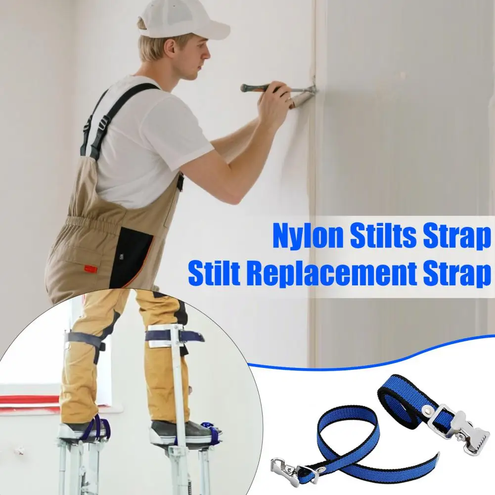 

Stilt Accessory Strap Nylon Stilts Strap Heavy Duty Adjustable Drywall Stilts Leg Fixation Bands Kit with Mounting for Drywall