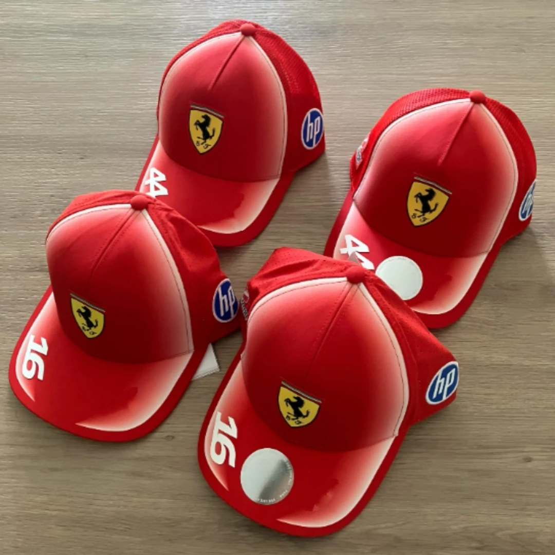 Scuderia Ferrari Team 2026 Hamilton,Leclerc Driver Baseball Cap, 2026 Ferrari Racing 44.16 Number Cap, Fan Cap