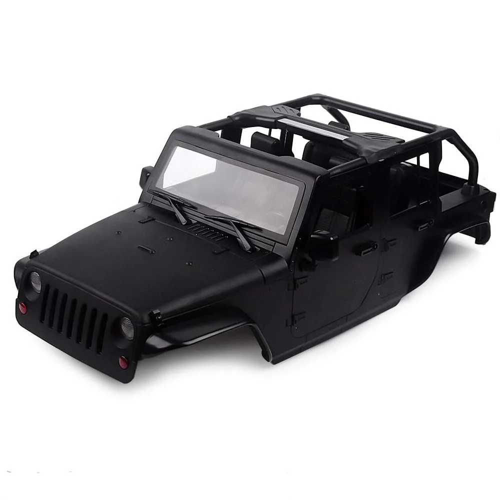 TBSCRC Unassembled Kit 313mm Wheelbase Convertible Open Car Body Shell for 1/10 RC Crawler Axial SCX10 90046 Jeep Wrangler