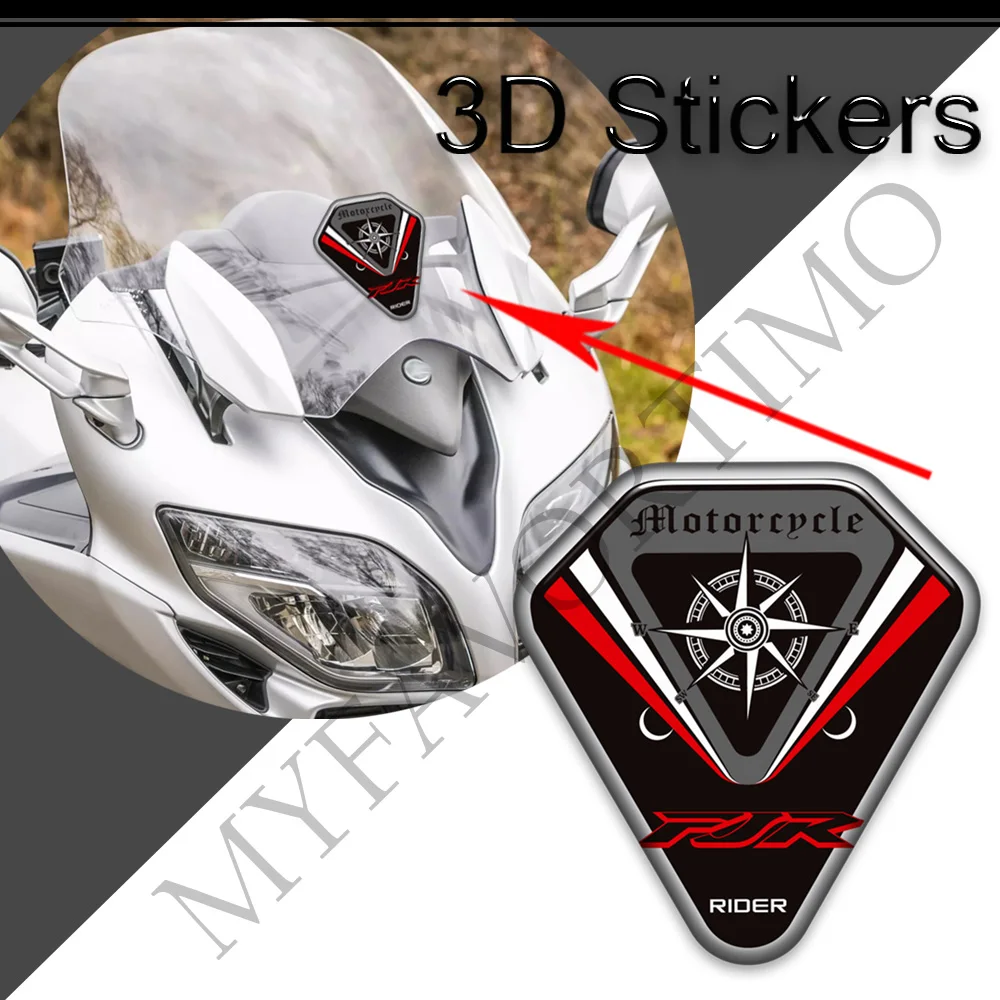 

Tank Pad Decorate 3D Stickers Decals For Yamaha FJR1300 FJR 1300 Windshield Side Box Screen Wind Deflector Knee Kit Cases