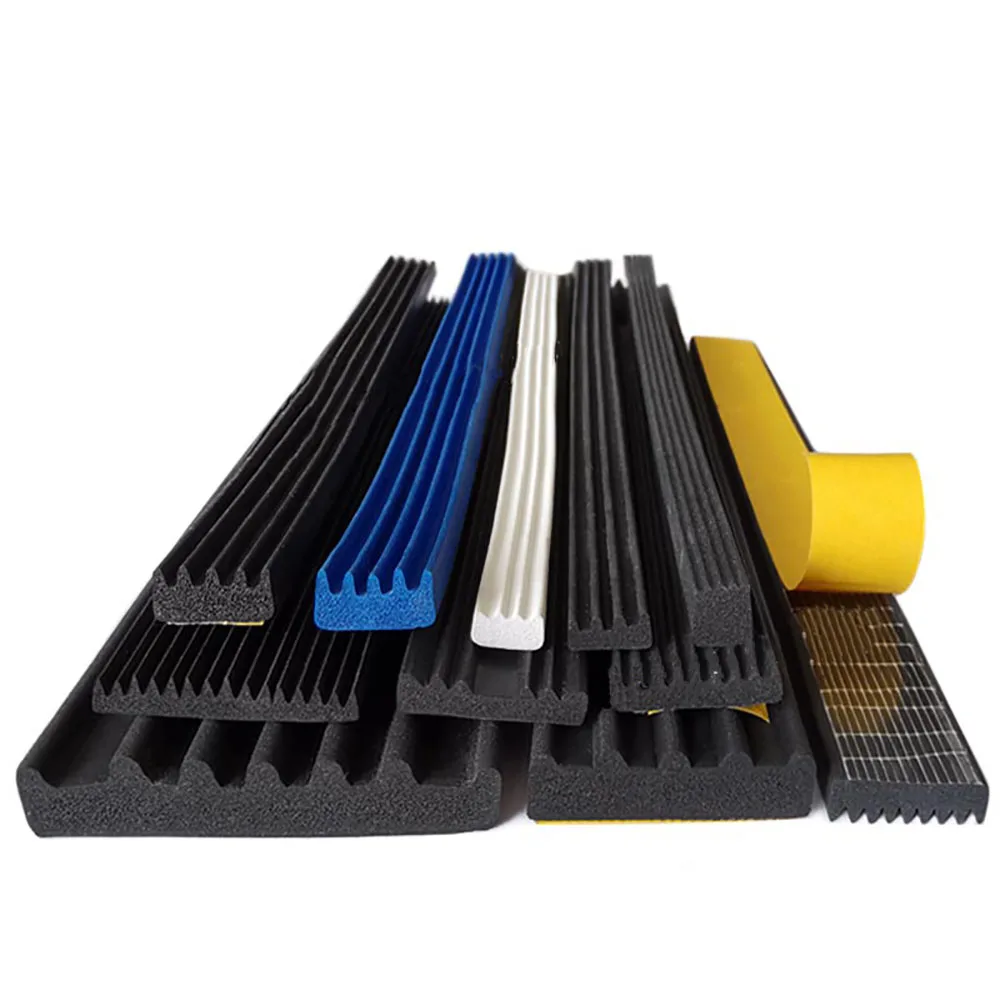 1/3/5m Window Door Soundproof Anti-Collision Sealingl Gasket Self Adhesive Sponge Seal Strip EPDM Rubber Single Sided Adhesive
