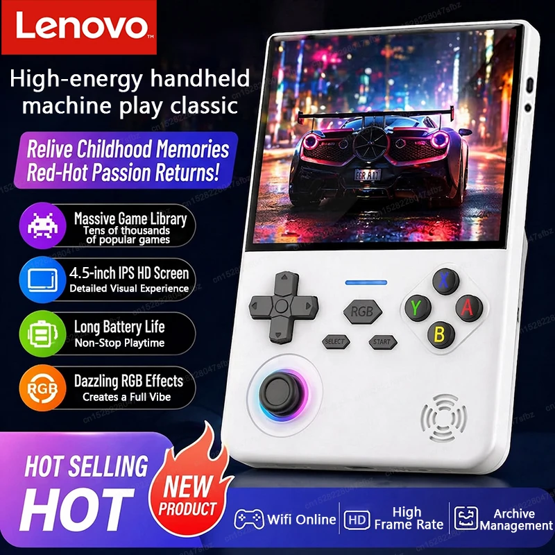 Lenovo G02 Retro Handheld Game Console 4.5'' IPS Screen Linu