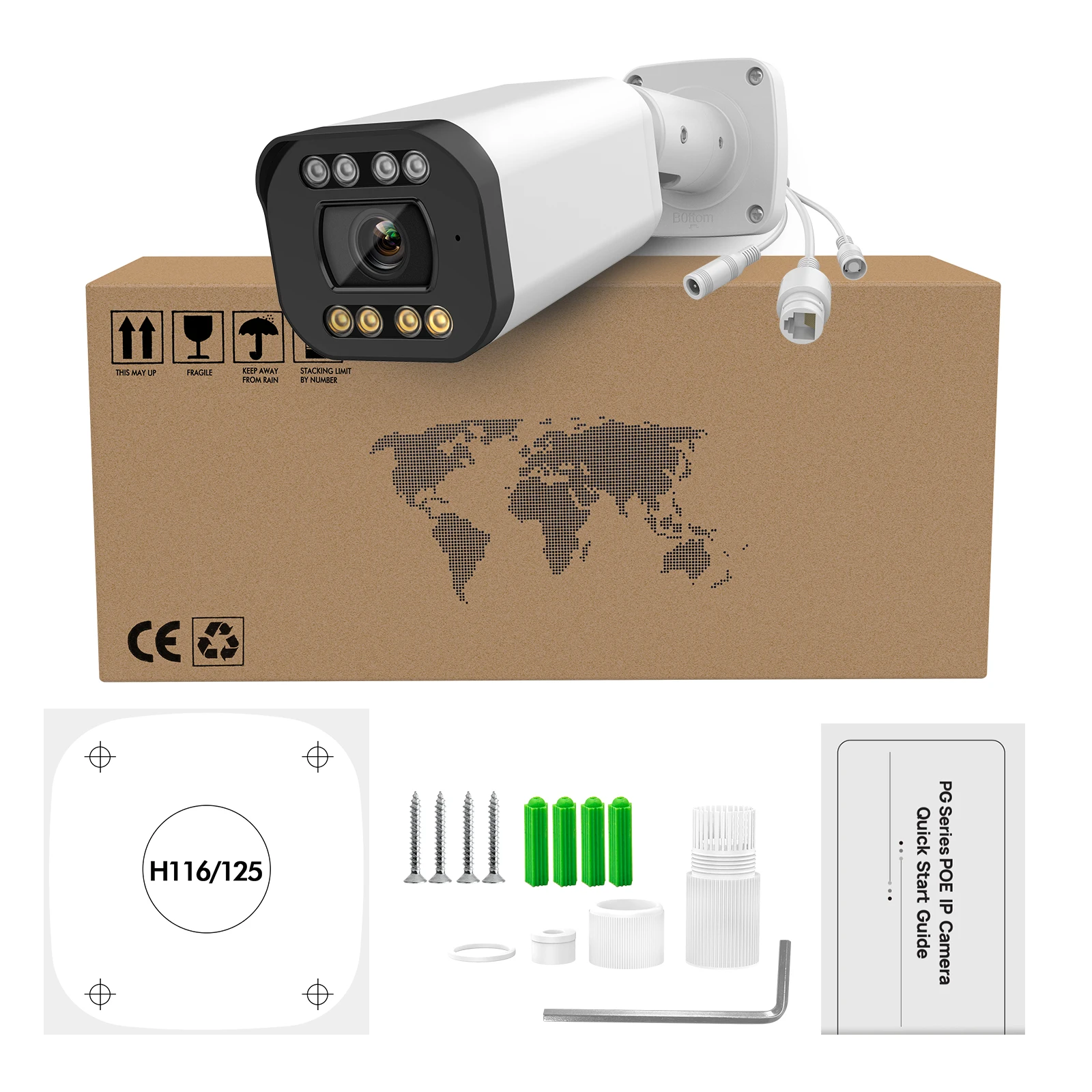 Hikvision Compatible 5MP 8MP Bullet IP Camera 5X Zoom Color Night for Hikvision Compatible Audio Human Vehicle Detect Home CCTV