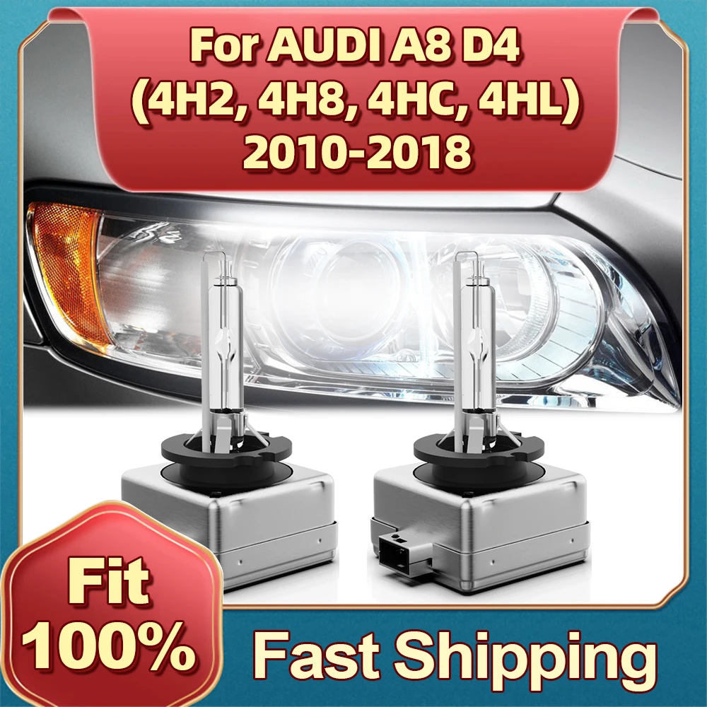 

2PCS 35W Xenon D3S HID 6000K Car Headlight For AUDI A8 D4 4H2 4H8 4HC 4HL 2010 2011 2012 2013 2014 2015 2016 2017 2018