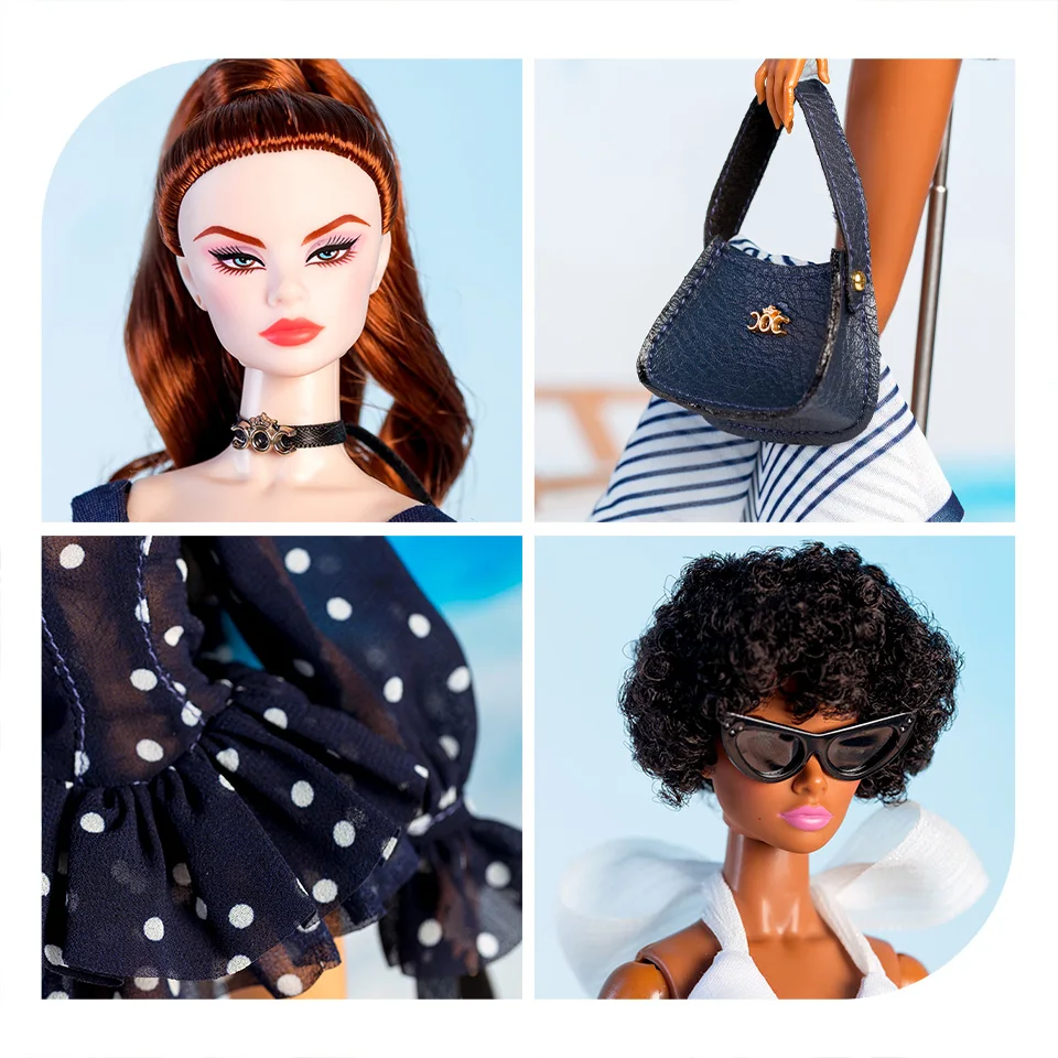 Xianxian ملابس دمى دعوى 1/6 أنيمي BJD 32 سنتيمتر عارضة أزياء ملابس دمى إكسسوارات أحذية جزيرة عطلة الفتيات DIY اللعب جامع