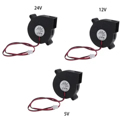 5015 Silent Blower 5V 12V 24V Oil Bearing Humidifier Fan 5CM 3D Printer Dropship