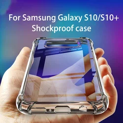 S20 S21 S23 S24 FE Anti-Shock Clear Silicone TPU Case For SAMSUNG GALAXY S21 S20 S10 5G S10E NOTE 8 9 10 PLUS Tansparent Cover