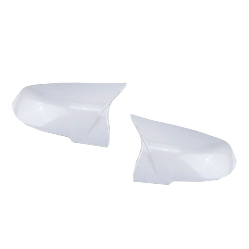 51167292746 51167292745 51162222544 51162222543 1 Pair Car Rearview Mirror Cover Cap Fit for BMW F20 F22 F30 F32 X1 M2 White