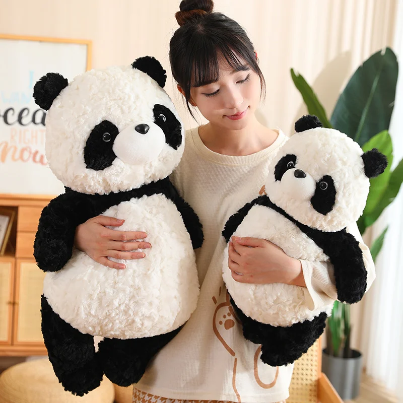 

New Cute Lying Panda Plush Pillow Toy Kawaii Stuffed Animals Pandas Plushies Cushion Anime Soft Sleeping Pillows Toys for Girls