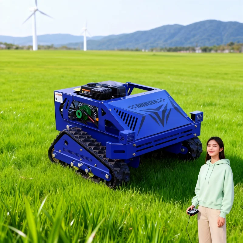 

Customized Remote Control 550MM Tracked Lawn Mower - Upgraded Version Durable Mowing Machine for Orchard Weeding