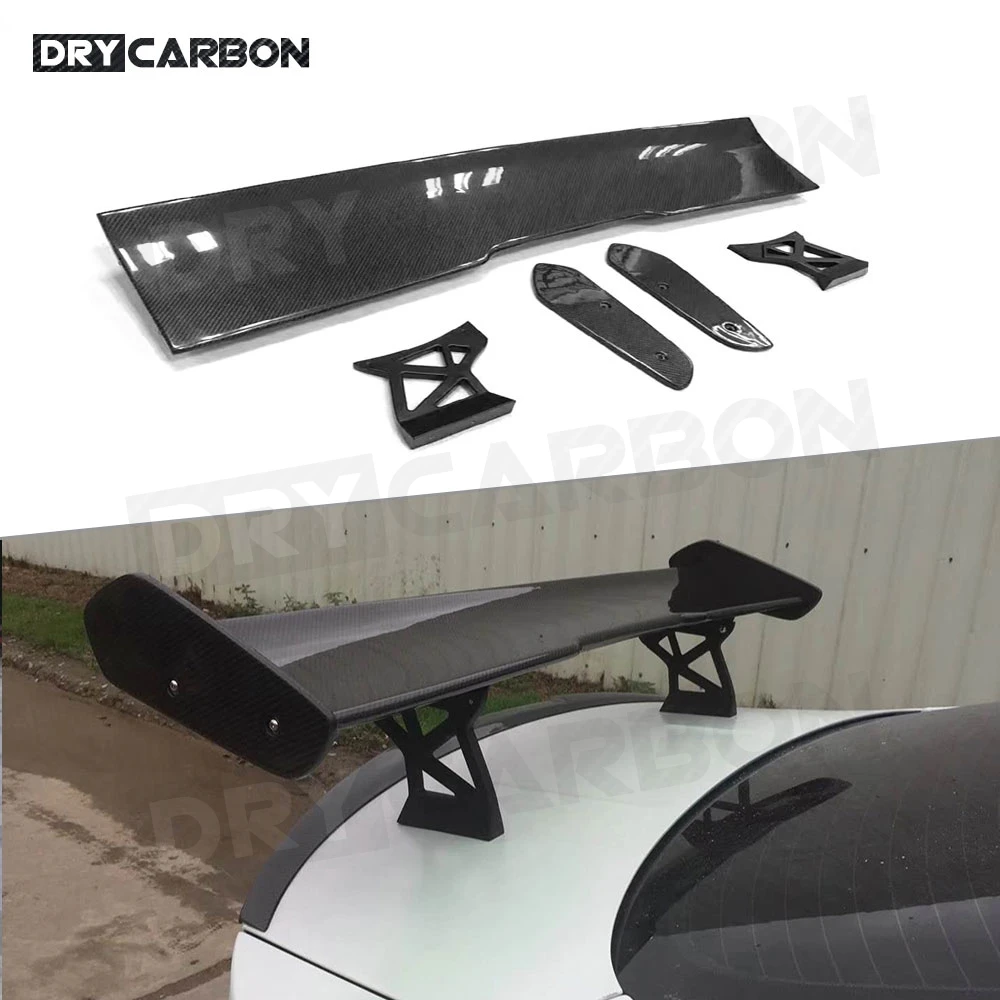 

Универсальный автомобильный спойлер из углеродного волокна для гонок на задний багажник, крылья для BMW 1M M3 E82 E92 E93 F30 F10 Sedan Coupe