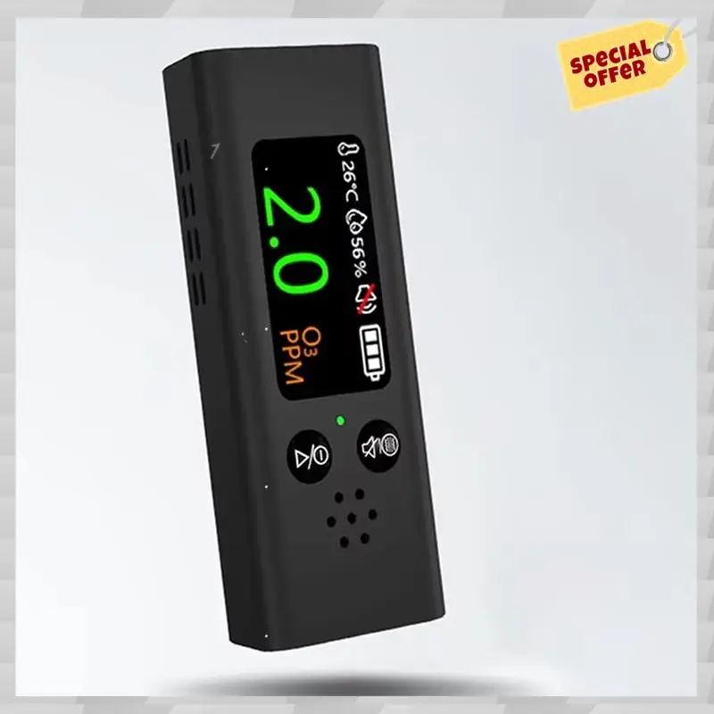 24-Hour Delivery Air Quality Detector O3 Gas/Temperature Humidity Tester Household USB Charging O3 Monitor