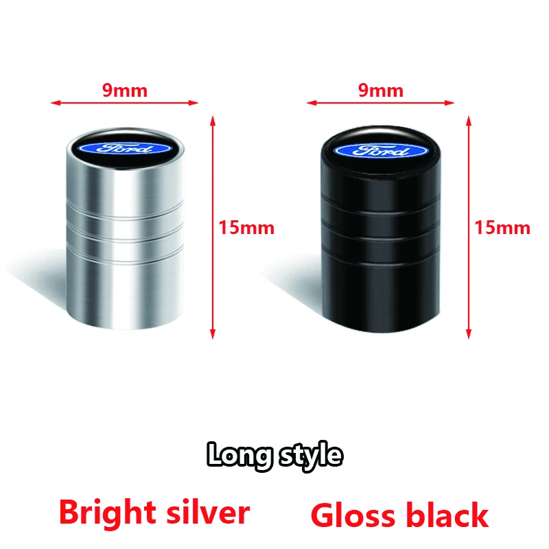 سبائك معدنية 4 قطعة عجلة السيارة الإطارات صمام قبعات الغبار يغطي لفورد TRD الحارس ST كوغا ماكس ترانزيت مونديو فييستا اكسبلورر الهروب #2