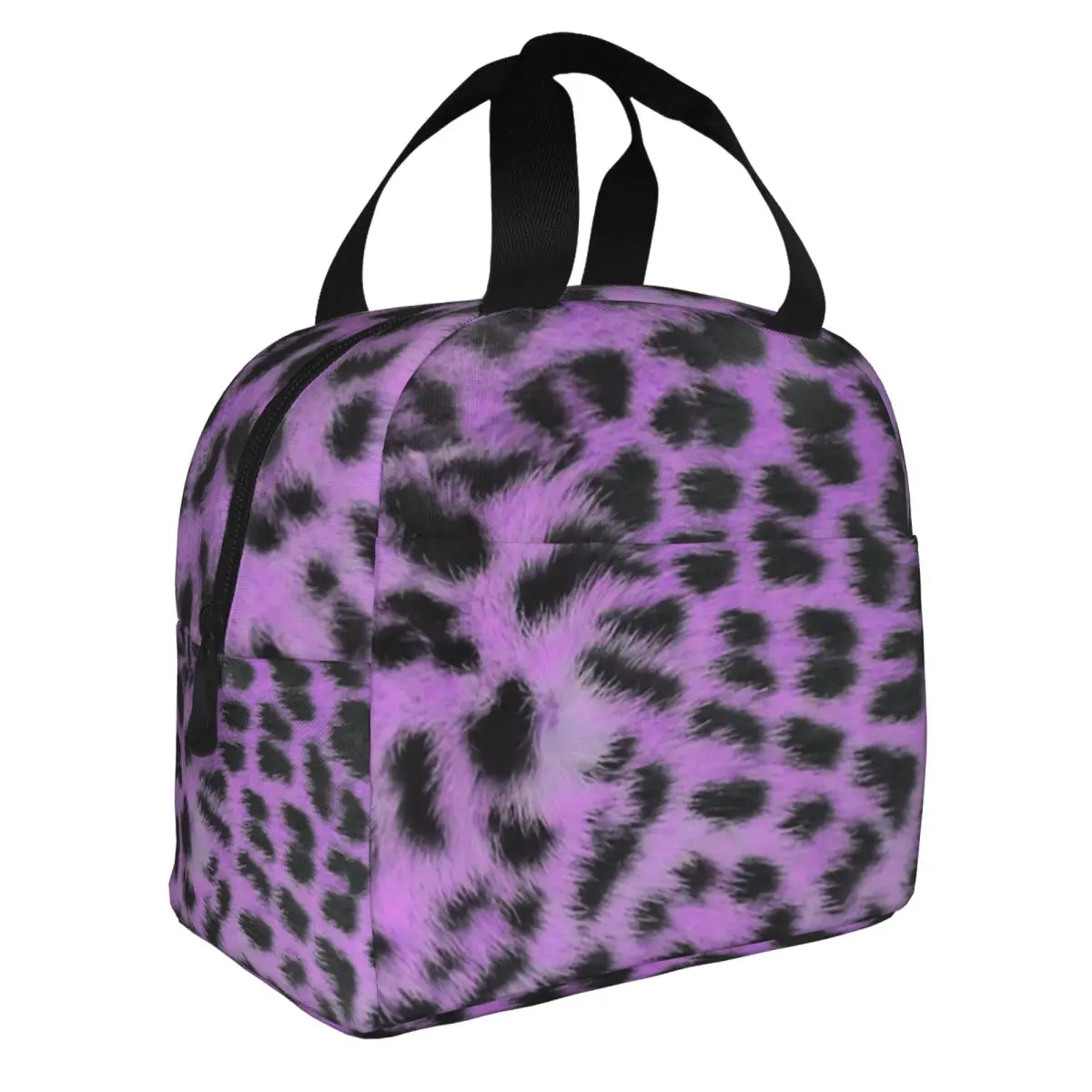 Tiger Cheetah Skin Print Pattern Insulated Lunch Bags for Work School Animal Texture Waterproof Cooler Thermal Bento Box