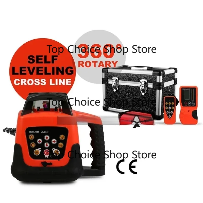 Red Beam Automatic Rotating Rotary Laser Level 500M Range